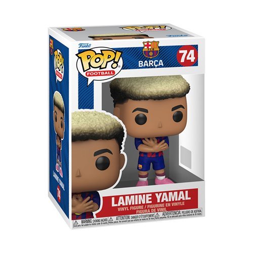 Lamine Yamal #74 Funko Pop! Football Barcelona Barca - Approx. 4 1/4" Collectible Vinyl Figure Bundled with Display Box Protector Case - Estimated Arrival: Nov. 2025 (PRE-SALE)