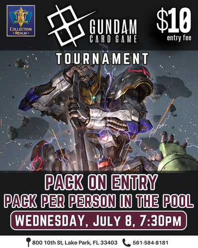 Gundam Card Game Tournament – July 8, 2026 (Wednesday 7:30 PM)