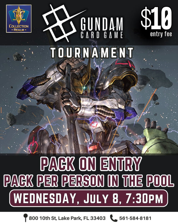 Gundam Card Game Tournament – July 8, 2026 (Wednesday 7:30 PM)