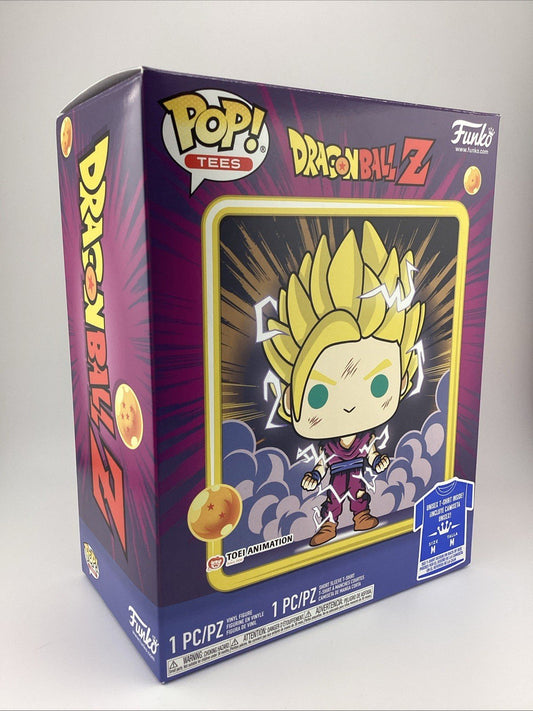 Funko Pop! DBZ Super Saiyan 2 Gohan Glow TShirt Bundle Size M #518