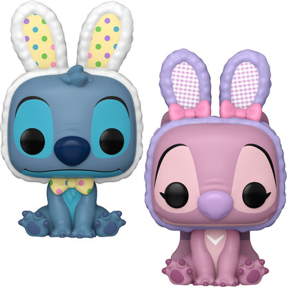 Lilo and Stitch Easter Funko Pop! Disney - Pack of 2 (Stitch #1533, and Angel #1534) Collectible Vinyl Figures