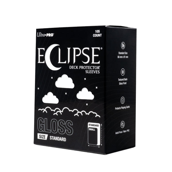 Ultra Pro Eclipse Gloss Deck Protector Sleeves Arctic White 105CT – Standard Size, Opaque, Split-Resistant, Smooth Shuffle, Premium Card Protection for TCG & Collectors (PRE-ORDER AUGUST)