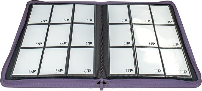 Ultra PRO Vivid Purple Zippered PRO Binder 9 Pocket 360 Card Storage Album