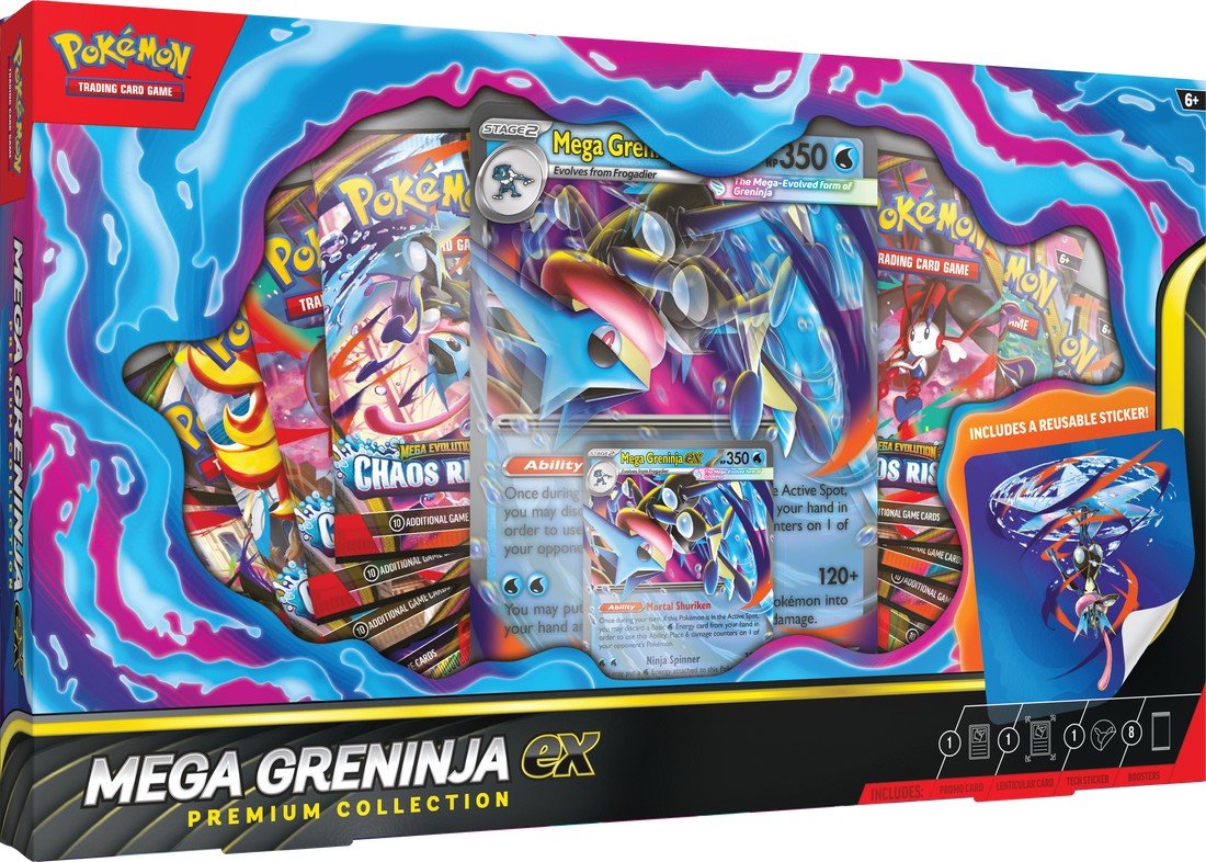 Pokemon TCG Mega Greninja ex Premium Collection Pokemon TCG Mega Greninja ex Premium Collection