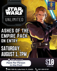 Star Wars Unlimited Tournament – August 1, 2026 (Saturday 7:00 PM)