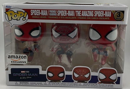 Funko Pop No Way Home 3-Pack Friendly Neighborhood The Amazing Spider-Man Amazon