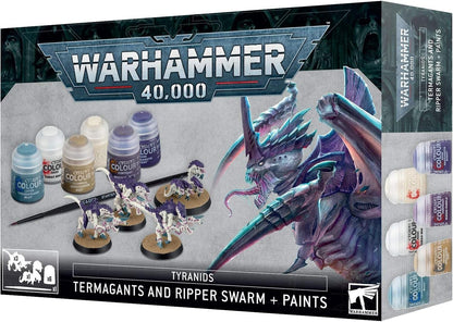 Warhammer 40,000 Tyranid Termagants and Ripper Swam Paint Set