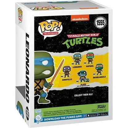 Leonardo with Katana Funko Pop! Television Nickelodeon Teenage Mutant Ninja Turtles - Approx. 3 1/2" Collectible Vinyl Figure #1555 with Display Box Protector Case (PRE-ORDER)