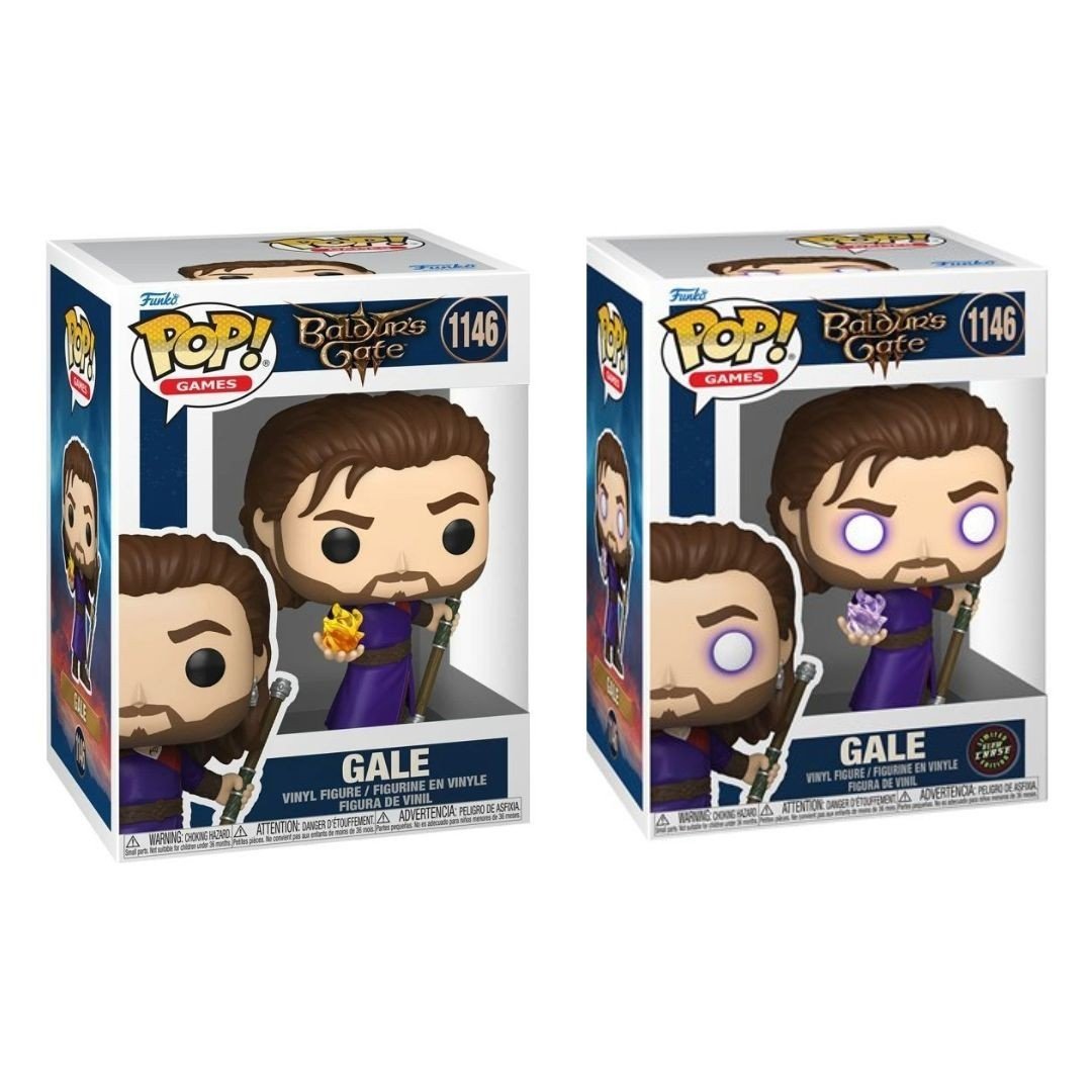 Gale #1146 Funko Pop! Games Baldur's Gate 3 - Set of 2 (Glow Chase and Common) Collectible Vinyl Figure Bundled with Display Box Protector Case - Estimated Arrival: Nov. 2025 (PRE-SALE)