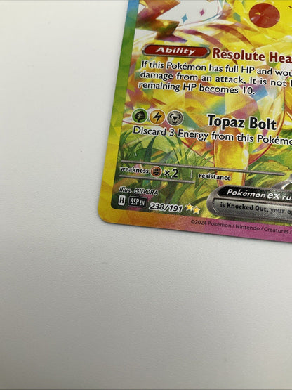 Pikachu ex Special Illustration Rare Pokemon SV08: Surging Sparks 238/191 NM