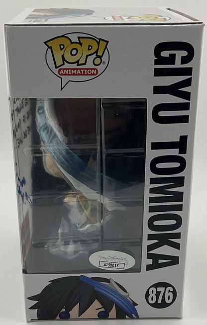 Funko Pop! Vinyl: Demon Slayer: Giyu Tomioka #876 SIGNED By Johnny Yong Bosch