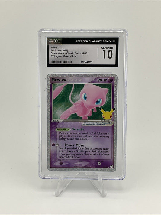 2021 Pokemon TCG Celebrations Classic Coll Mew Ex Legend Maker 88/92  CGC 10