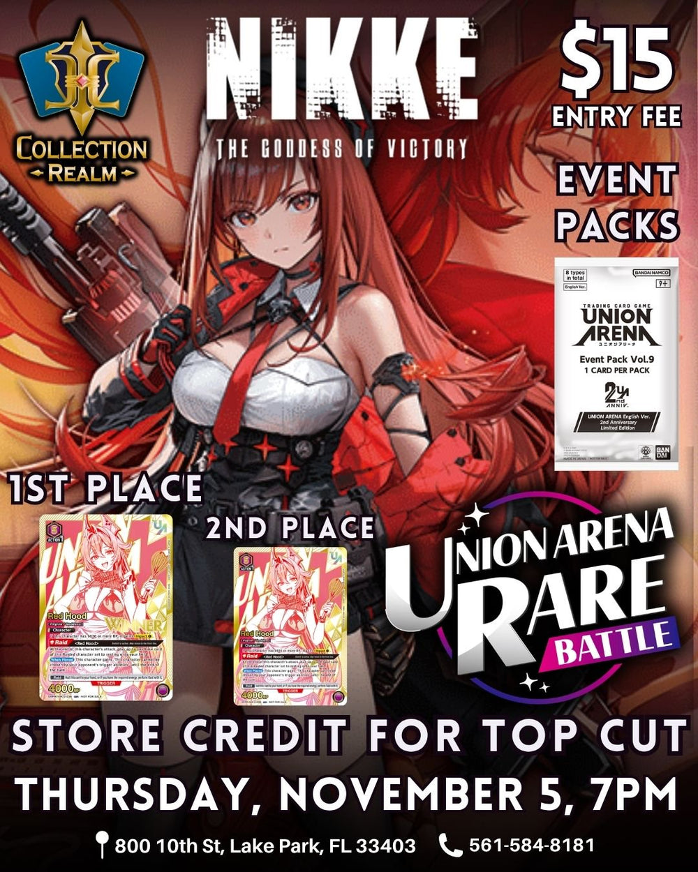 Union Arena – Rare Union Battle – November 5 2026 (Thursday) 7:00 PM