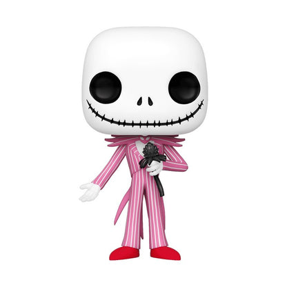 Jack Skellington with Flower Funko Pop! Disney - Approx. 4" Collectible Hot Topic Exclusive Vinyl Figure #1168 with Display Box Protector Case