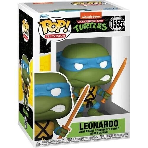 Leonardo with Katana Funko Pop! Television Nickelodeon Teenage Mutant Ninja Turtles - Approx. 3 1/2" Collectible Vinyl Figure #1555 with Display Box Protector Case (PRE-ORDER)