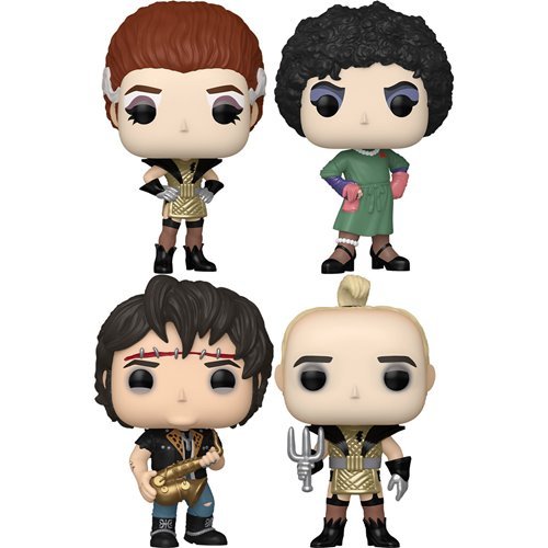 Rocky Horror Picture Show Funko Pop! Movies - Set of 4 (Riff Raff #1914, Magenta #1913, Frank-N-Furter Hospital Gown #1912, and Eddie #1911) Collectible Vinyl Figures - Estimated Arrival: Sept. 2025 (PRE-SALE)