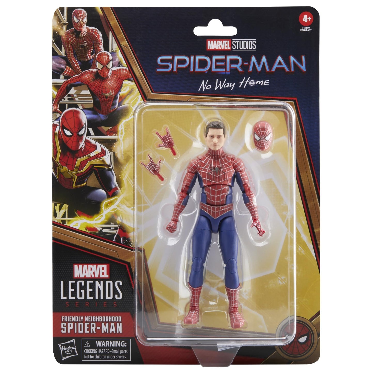 Friendly Neighborhood Spider-Man Marvel Legends Series Spider-Man: No Way Home Collectible 6" Action Figures, Ages 4 and Up