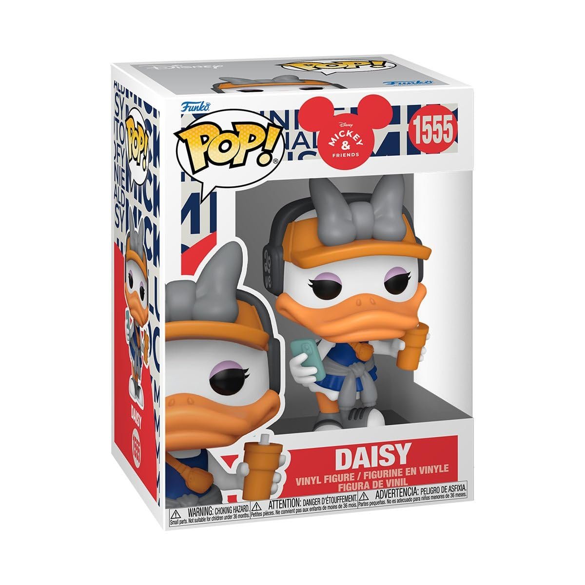 Funko Pop! Disney Mickey and Friends (Wellness) - Set of 3 (Minnie Mouse (Hot Girl Walk) #1557, Mickey Mouse (Runner) #1556, Daisy (Hot Girl Walk) #1555) Collectible Vinyl Figures Bundled with Protector Case