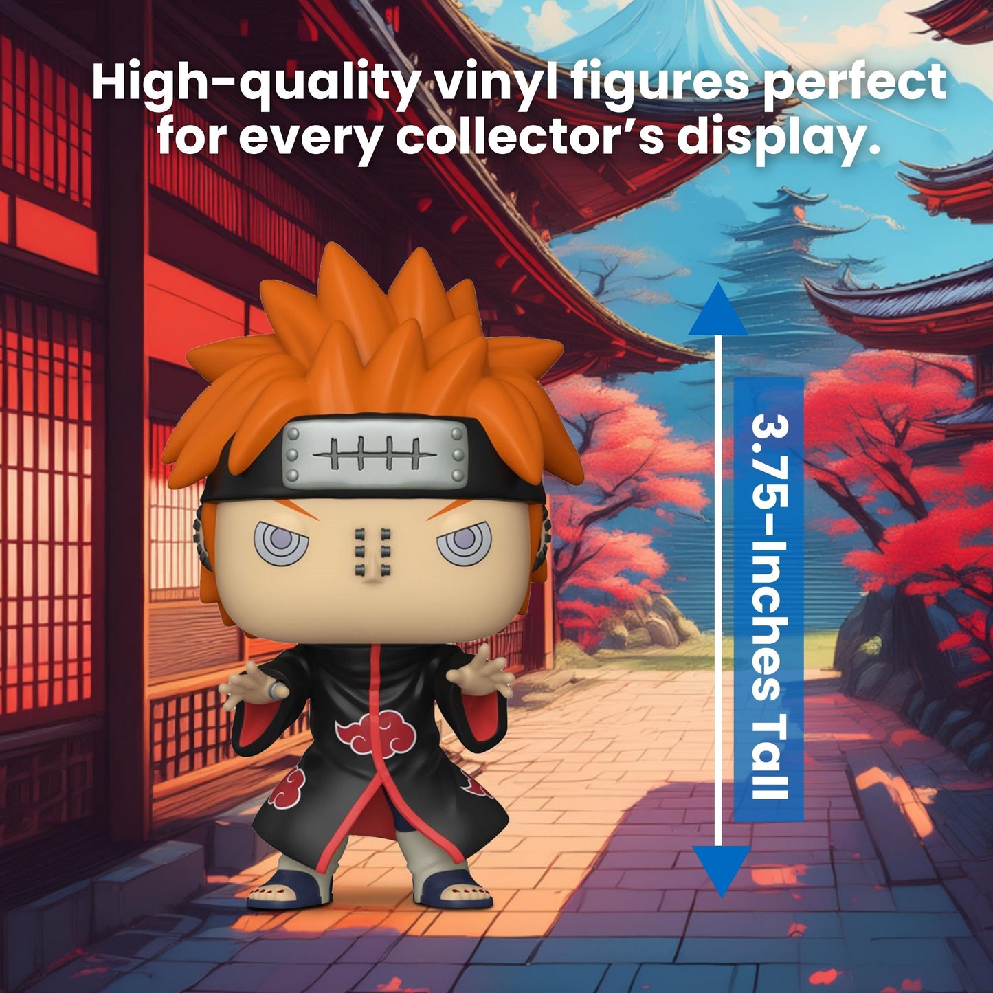 Pain Funko Pop! Animation Naruto Shippuden - Approx.3 3/4" Collectible Vinyl Figure #934 with Display Box Protector Case