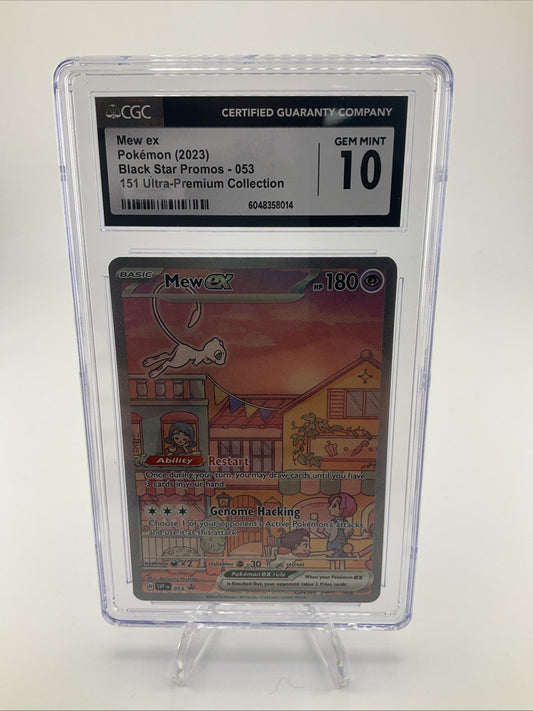 CGC 10 Mew ex 053 Pokemon 151 Ultra Premium Collection Black Star Promo Alt Art