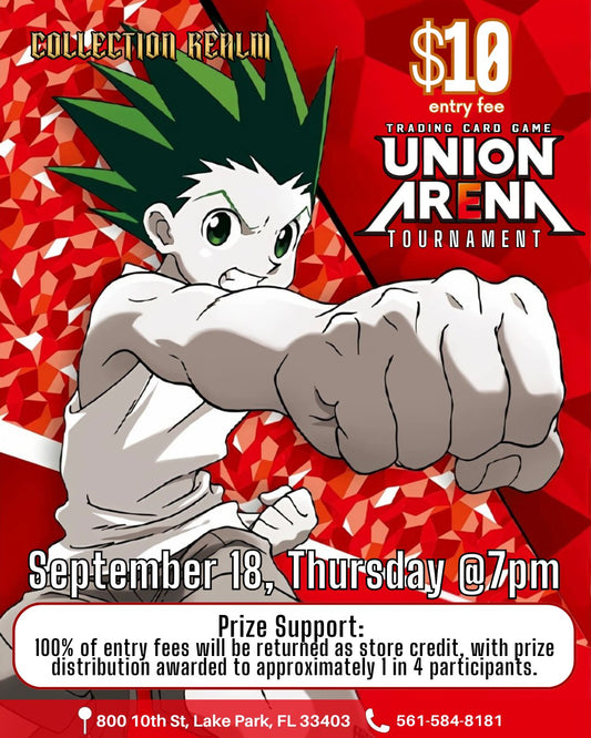 Union Arena TCG Tournament – Thursday, September 18, 2025 at 7:00 PM