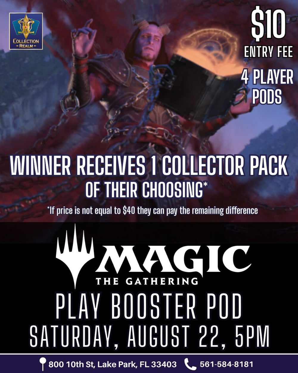 Magic: The Gathering Play Booster POD – August 22, 2026 (Saturday 5:00 PM)