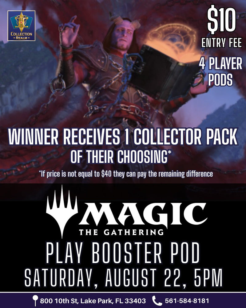 Magic: The Gathering Play Booster POD – August 22, 2026 (Saturday 5:00 PM)