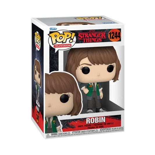 Robin Funko Pop! Television: Stranger Things  - Approx. 3 3/4" Collectible Vinyl Figure #1244 with Display Box Protector Case