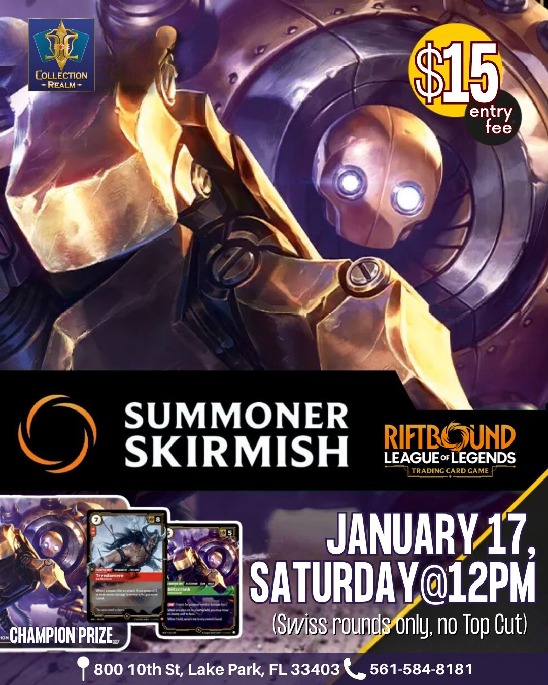 Riftbound: League of Legends TCG Summoner Skirmish – January 17 (Saturday, 12:00 PM)