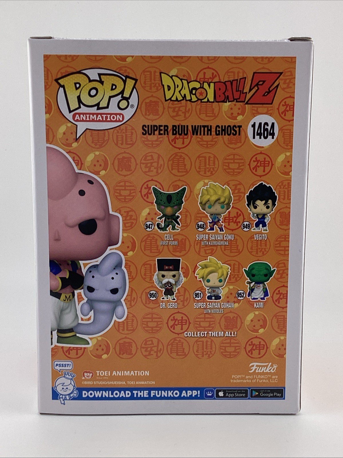 Funko Pop! Vinyl: Dragon Ball - Super Buu with Ghost Chase Sgnd Justin C #1464