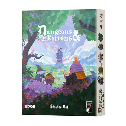 Dungeons & Kittens RPG Starter Set | Complete Fantasy Tabletop Roleplaying Game for Beginners & Families | Includes Adventure Books, Character Sheets, Maps, Dice, Tokens & Playing Aid