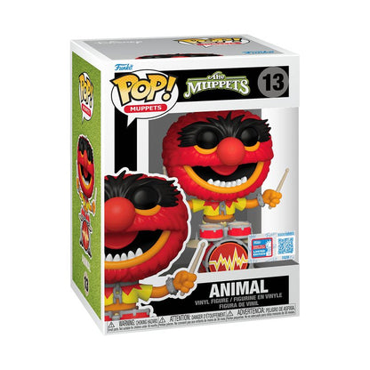 Animal Funko Pop! Muppets: The Muppets - 2024 NYCC Exclusive Shared Sticker - Approx. 4.15" Collectible Limited Edition Vinyl Figure #13 with Window Display Box