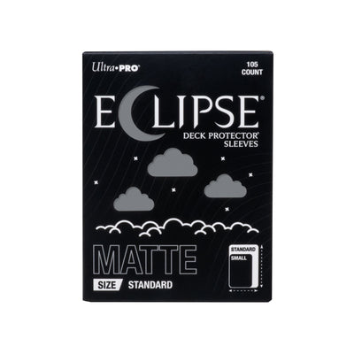 Ultra PRO Eclipse Matte Standard Deck Protector Sleeves Smoke Grey 105CT – Durable, Fully Opaque, Smooth Shuffle Trading Card Sleeves for TCG & Competitive Play (PRE-ORDER AUGUST)