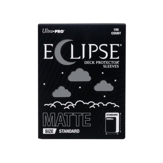 Ultra PRO Eclipse Matte Standard Deck Protector Sleeves Smoke Grey 105CT – Durable, Fully Opaque, Smooth Shuffle Trading Card Sleeves for TCG & Competitive Play (PRE-ORDER AUGUST)