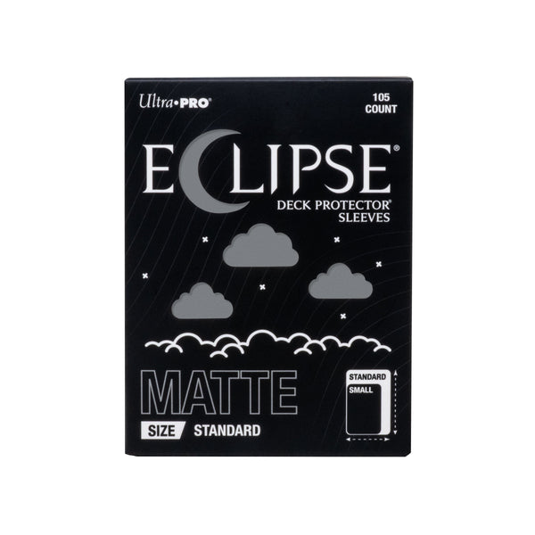 Ultra PRO Eclipse Matte Standard Deck Protector Sleeves Smoke Grey 105CT – Durable, Fully Opaque, Smooth Shuffle Trading Card Sleeves for TCG & Competitive Play (PRE-ORDER AUGUST)
