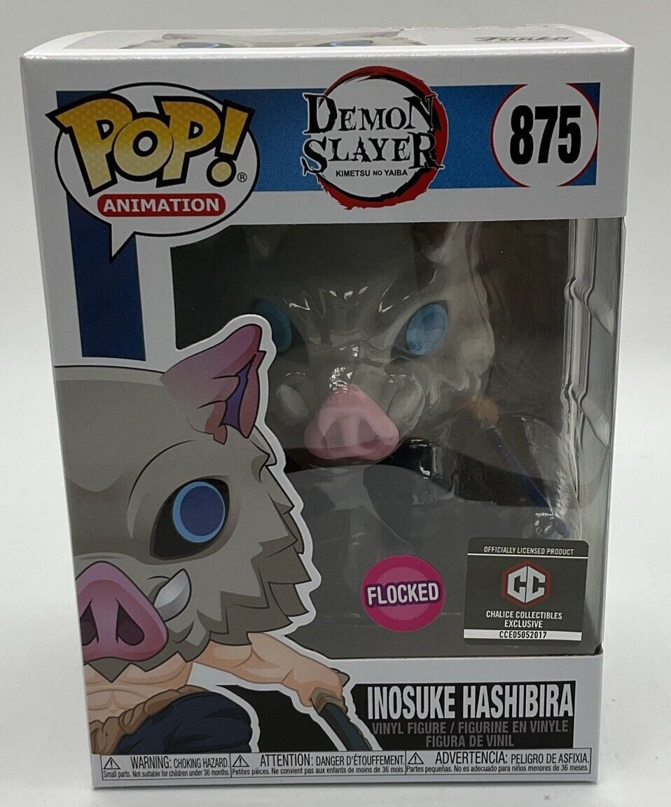 Funko Pop! Vinyl: Demon Slayer: Inosuke Hashibira #875 (Flocked)