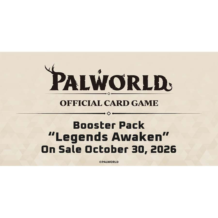 Palworld Official Card Game Legends Awaken Booster Box, 12 Packs, 84 Cards, Trading Card Game Collectible (PREORDER - Release Date October 30, 2026)