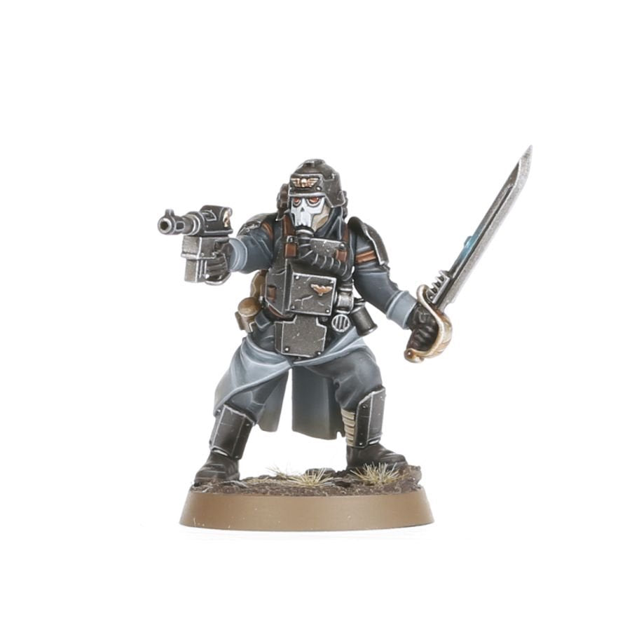 Warhammer 40,000 Astra Militarum Death Korps of Krieg Combat Engineers Set – 5+1 Plastic Miniatures Kit with Customisable Weapons, Remote Mine, Transfer Sheet, Citadel Bases (PRE-ORDER)