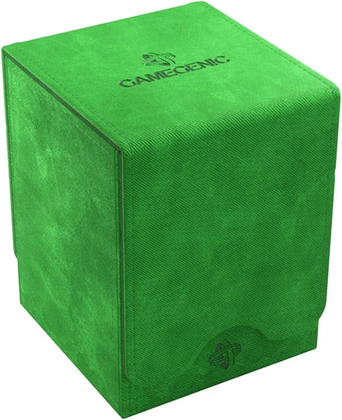 GameGenic Squire Convertible Deck Box 100 Plus Cards Green Trading Card Storage Case