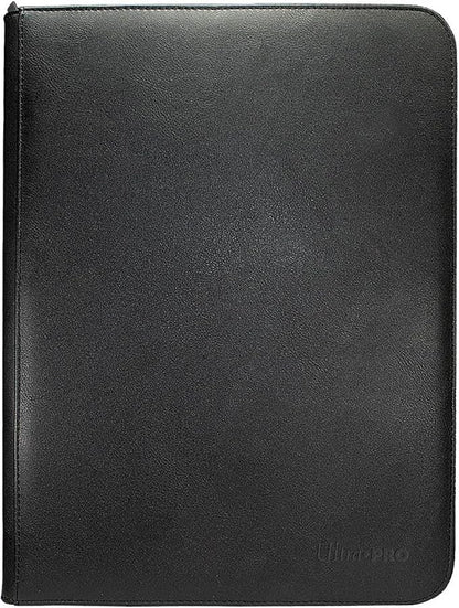 Ultra PRO Vivid Black Zippered PRO Binder 9 Pocket 360 Card Storage Album