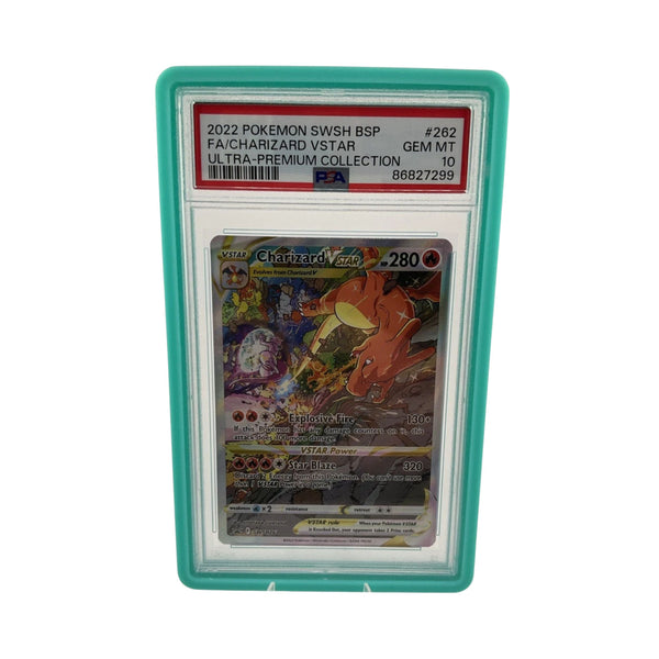 2022 POKEMON SWSH BLACK STAR PROMO #262 FULL ART/CHARIZARD VSTAR PSA 10 GEM MINT