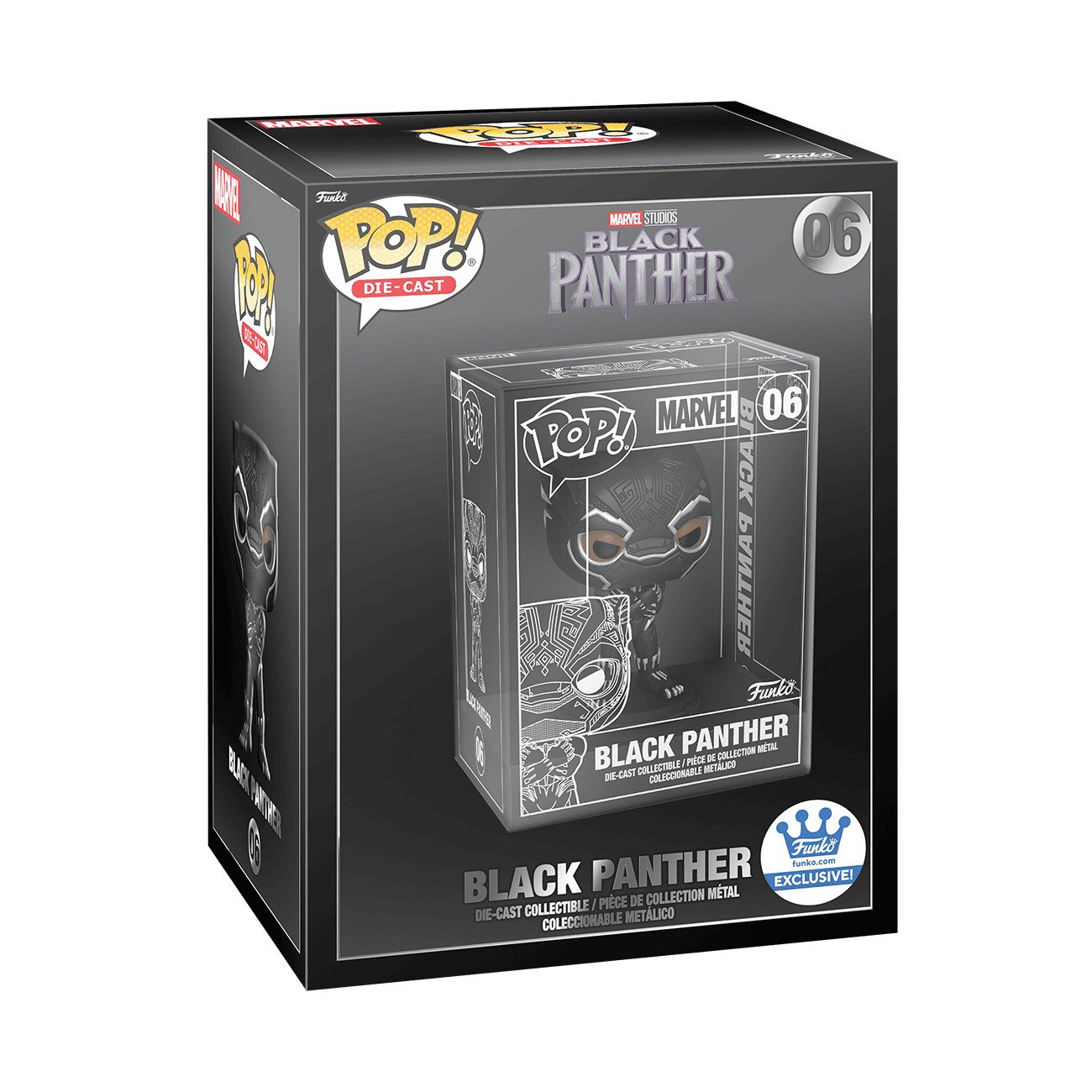 Funko Pop! Diecast: Marvel - Black Panther (Chase) 06 - (Funko Exclusive)