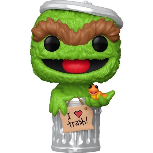 Oscar the Grouch with Slimey #1793 Funko Pop! Sesame Street - Approx. 4" Collectible Vinyl Figure Bundled with Display Box Protector Case - Estimated Arrival: Oct. 2025 (PRE-SALE)