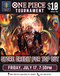 One Piece Card Game Tournament – July 17, 2026 (Friday 7:30 PM)