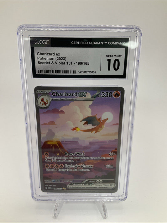 2023 Pokemon SV 151 Charizard ex #199/165 CGC 10 SIR Special Illustration Rare