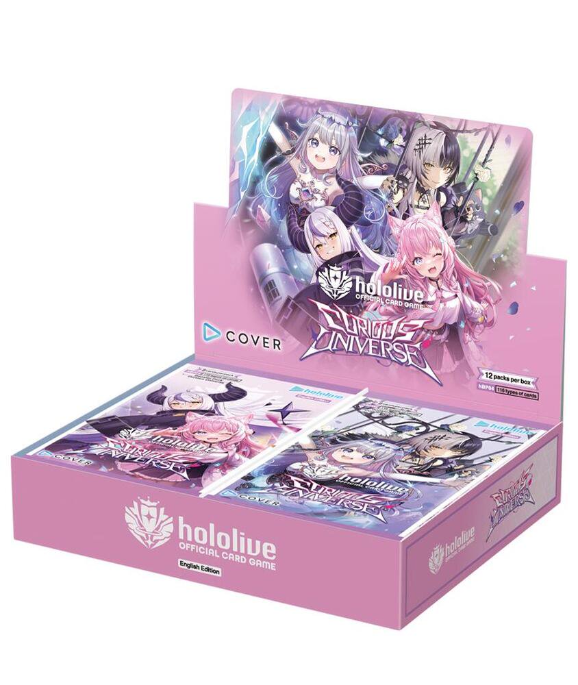 Hololive Curious Universe booster box English trading card game sealed.