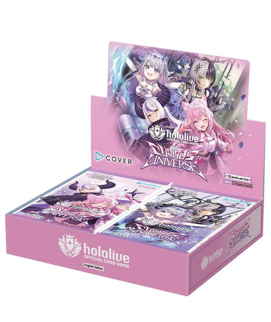 Hololive Curious Universe booster box English trading card game sealed.