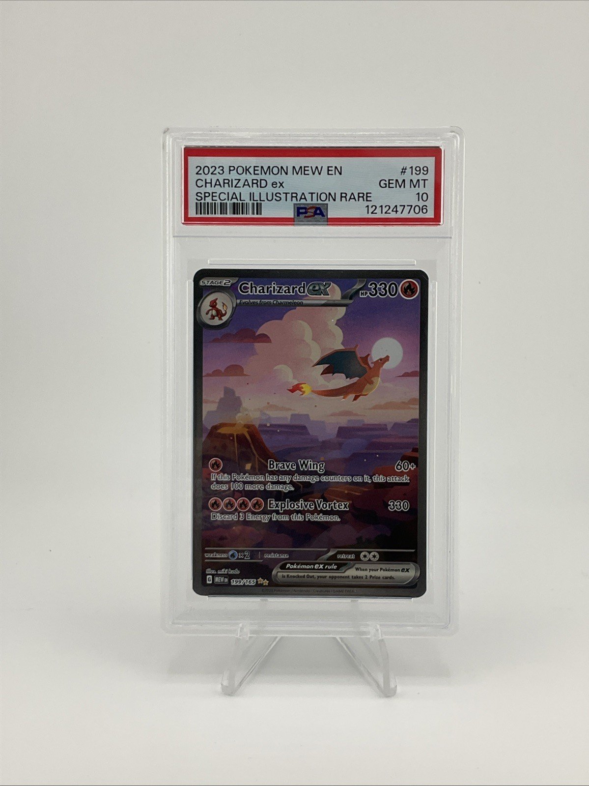 Pokémon TCG Charizard EX 199/165 Special Illustration Rare PSA 10
