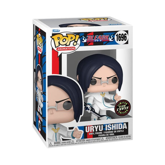 Uryu Ishida Funko Pop! Animation Bleach - Quincy Archer from Anime Series - Chase Glow Limited Edition Collectible Vinyl Figure #1696 with Window Display Box