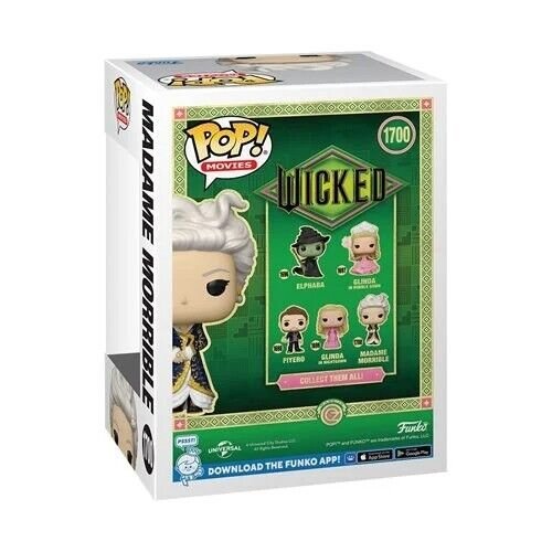 Madame Morrible Funko Pop! Movies Wicked Part 1 - Approx. 4 1/2" Collectible Vinyl Figure #1700 with Display Box Protector Case (PRE-SALE)